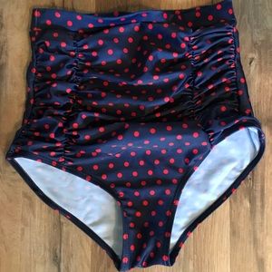 Retro High Waisted Bikini Bottom